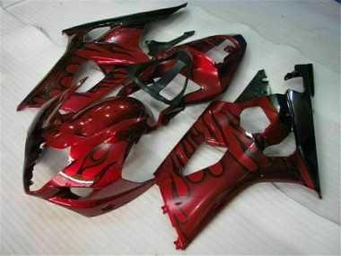 ABS Kits Carena Suzuki GSXR 1000 K3 2003-2004 - Rosso