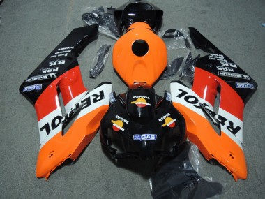 ABS Kits Carenatura Honda CBR 1000 RR 2004-2005 - Nero Arancia Repsol