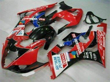 ABS Kits Carenatura Suzuki GSXR 1000 K3 2003-2004 - Rosso