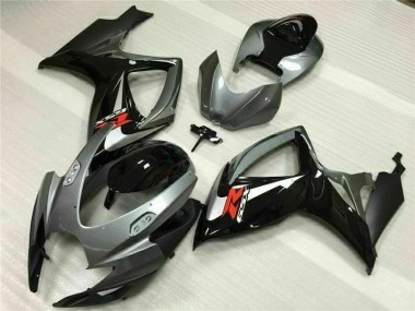 ABS Kits Carene Suzuki GSXR 600 / 750 K6 2006-2007 - Argento Grigio