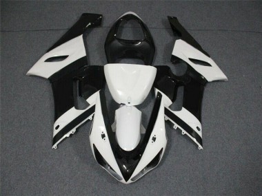 ABS Plastica Kawasaki ZX6R 2005-2006 - Nero Bianco