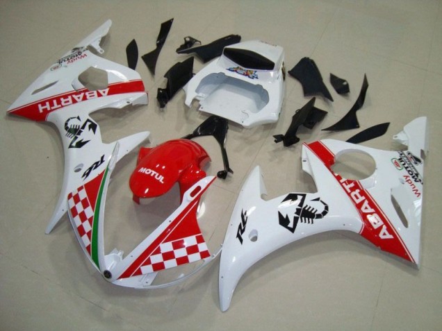 ABS Plastica Yamaha R6 2003-2005 - Rosso Bianco