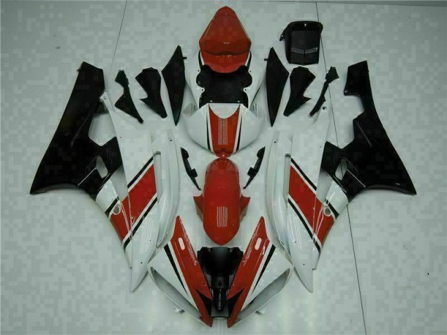 ABS Plastica Yamaha R6 2006-2007 - Rosso Bianco