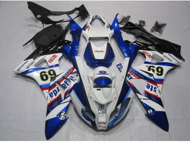 Carene BMW S1000RR 2009-2014 - Bianco Blu Sterilgarda 69