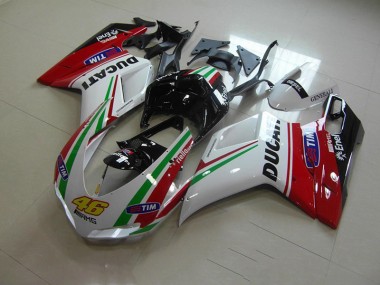 Carene Ducati 1098 2007-2014 - Bianco Rosso 46