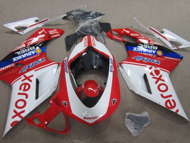 Carene Ducati 1098 2007-2014 - Bianco Rosso Xerox