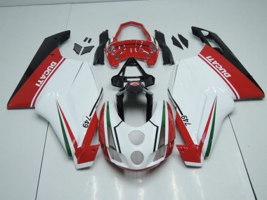 Carene Ducati 749 999 2003-2004 - Bianco Rosso con Coda Open