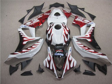 Carene Honda CBR 600 RR 2007-2008 - Bianco Rosso Fiamma Squalo