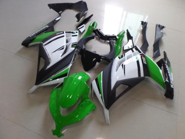 Carene Kawasaki ZX 300R 2013-2016 - Verde Nero & Bianco