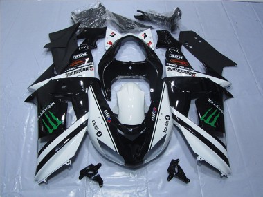 Carene Kawasaki ZX10R 2006-2007 - Nero Bianco Touch4 Monster