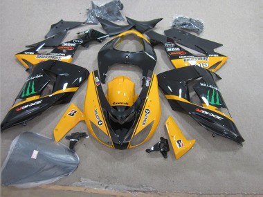 Carene Kawasaki ZX10R 2006-2007 - Nero Giallo Touch4 Monster