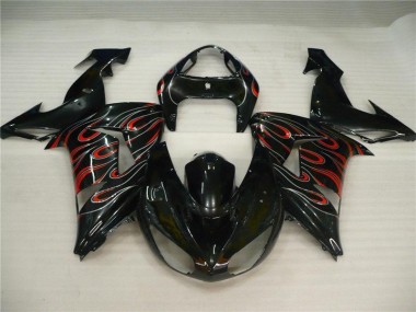 Carene Kawasaki ZX10R 2006-2007 - Nero Grigio Rosso