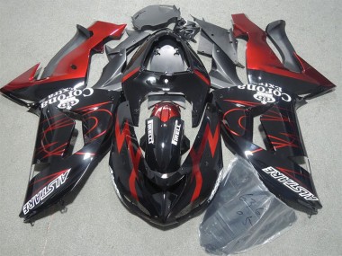 Carene Kawasaki ZX10R 2006-2007 - Nero Rosso Corona Extra