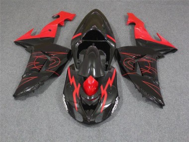 Carene Kawasaki ZX10R 2006-2007 - Nero Rosso