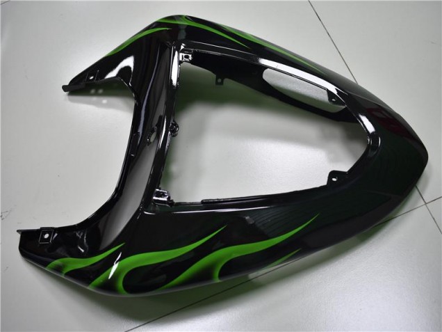 Carene Kawasaki ZX10R 2006-2007 - Nero Verde Fiamma