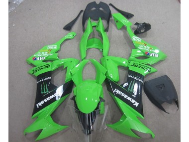 Carene Kawasaki ZX10R 2008-2010 - Verde Nero Monster