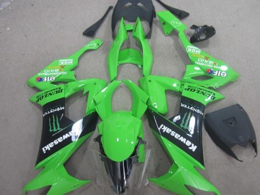 Carene Kawasaki ZX10R 2008-2010 - Verde Nero Monster