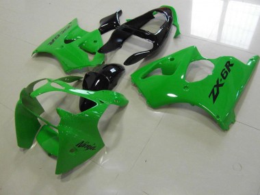 Carene Kawasaki ZX6R 2000-2002 - Verde Nero Coda