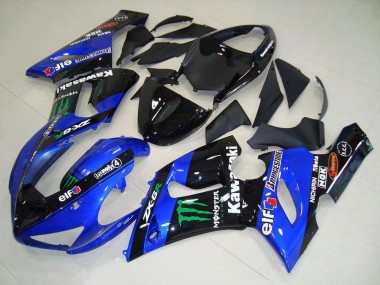 Carene Kawasaki ZX6R 2005-2006 - Caramella Blu Monster