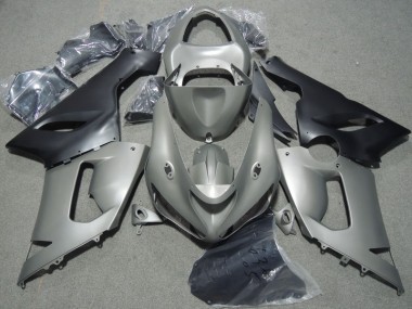 Carene Kawasaki ZX6R 2005-2006 - Grigio Nero