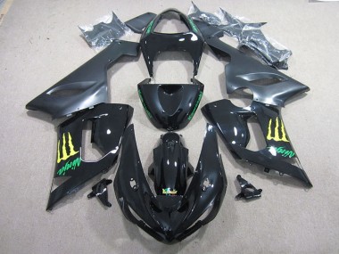 Carene Kawasaki ZX6R 2005-2006 - Nero Verde Ninja