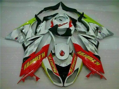 Carene Kawasaki ZX6R 2009-2012 - Bianco Rosso H. Energy