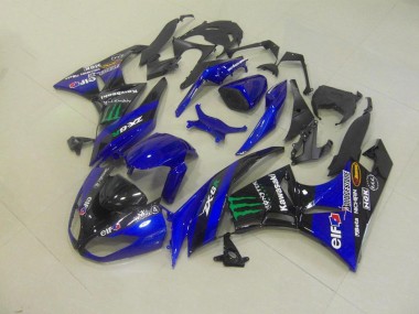 Carene Kawasaki ZX6R 2009-2012 - Blu Monster