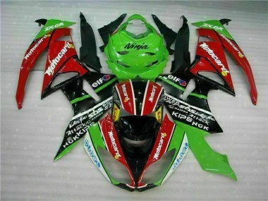 Carene Kawasaki ZX6R 2009-2012 - Nero Rosso Verdecard