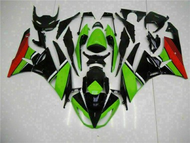 Carene Kawasaki ZX6R 2009-2012 - Nero Verde Rosso