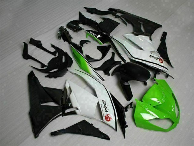 Carene Kawasaki ZX6R 2009-2012 - Verde Nero Bianco 25