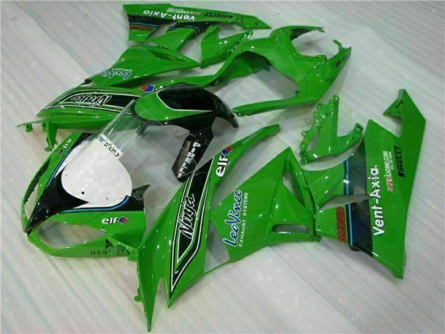 Carene Kawasaki ZX6R 2009-2012 - Verde Nero LeoVince