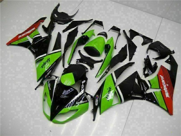 Carene Kawasaki ZX6R 2009-2012 - Verde Nero Rosso