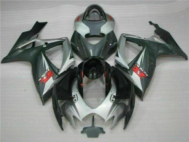 Carene Suzuki GSXR 600 / 750 K6 2006-2007 - Argento Nero