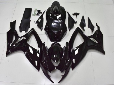 Carene Suzuki GSXR 600 / 750 K6 2006-2007 - Lucido Nero