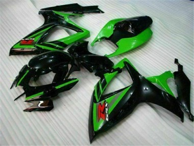 Carene Suzuki GSXR 600 / 750 K6 2006-2007 - Nero Verde