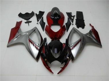 Carene Suzuki GSXR 600 / 750 K6 2006-2007 - Rosso Argento