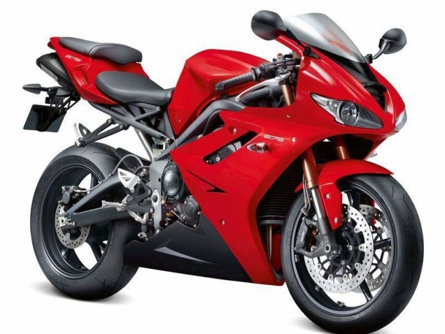 Carene Triumph Daytona 675 Triple 2009-2012 - Rosso Nero