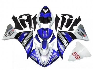 Carene Yamaha R1 2009-2011 - Bianco Blu Argento