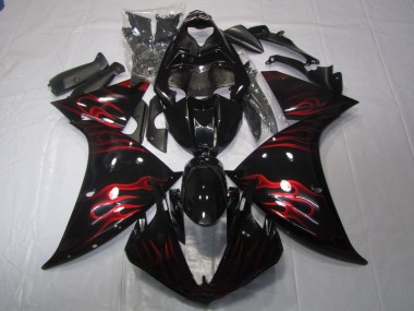 Carene Yamaha R1 2009-2011 - Nero Rosso Fiamma