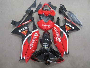 Carene Yamaha R6 2008-2016 - Nero Rosso Bianco Santander