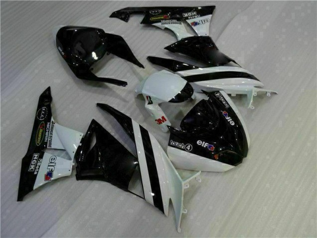 Kit Carenatura Iniezione Kawasaki ZX6R 2009-2012 - Nero Bianco 3M Touch4