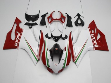 Kits Carenatura Iniezione Ducati 1199 2011-2014 - Bianco Rosso